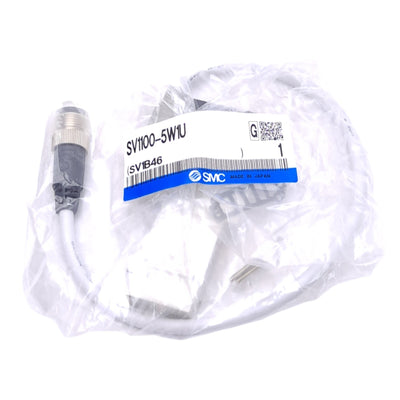 New SMC SV1100-5W1U Solenoid Valve, 2-Position, 4-P M12, 0.7MPa Max, 24VDC Coil