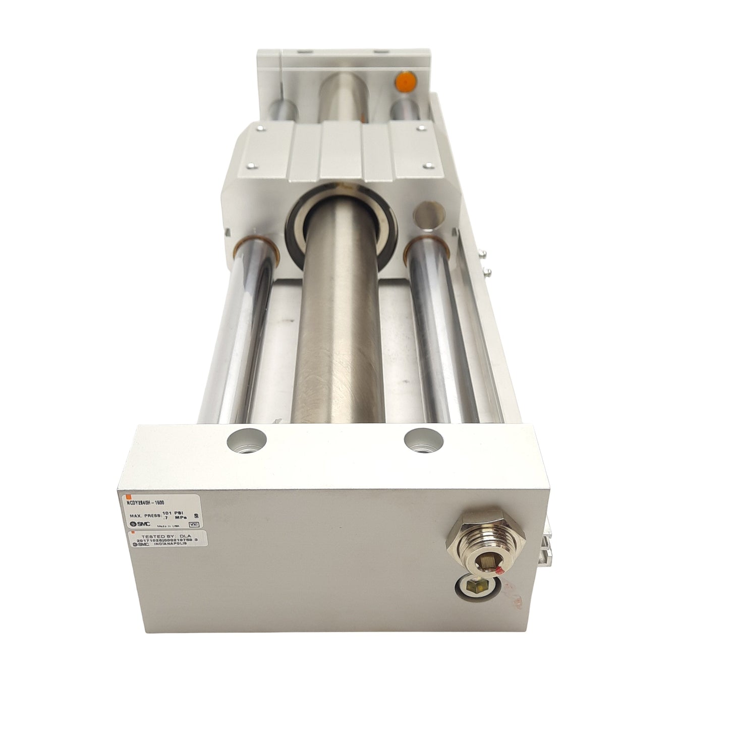 New SMC NCDY2S40H-1500 Rodless Cylinder, ø1-1/2in Bore, 15in Stroke, 101PSI, NPT1/4