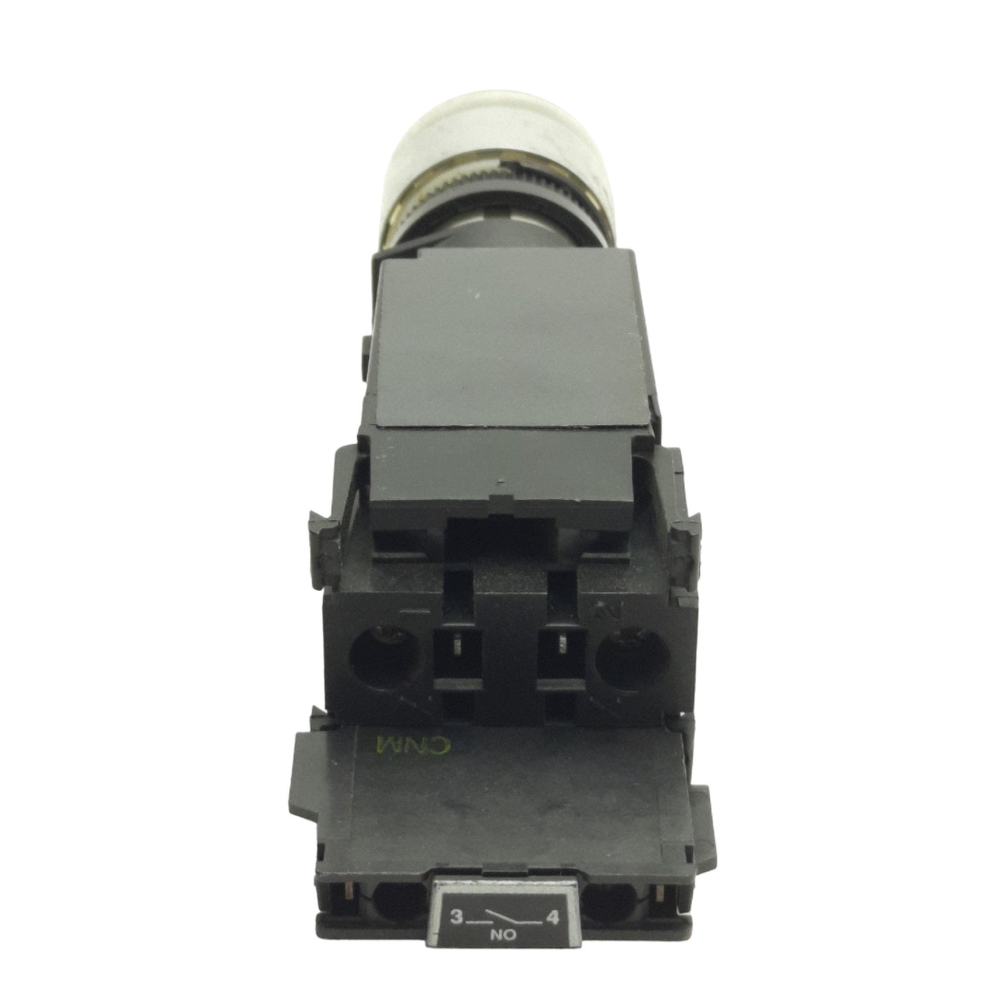 Used Allen Bradley 800ES-LF3 Pushbutton, Flush, Momentary, Green, Illuminated, 1NO