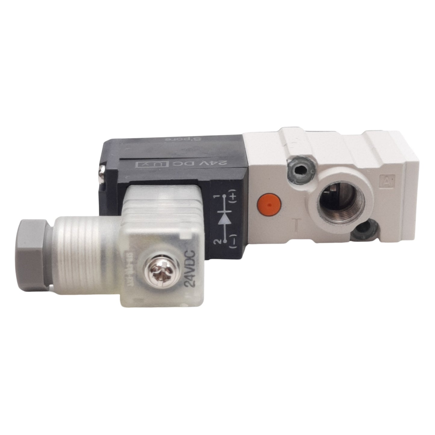 New SMC NVKF333V-5DZ-01T Solenoid Valve, -101.2kPa~0.1MPa, NPTF1/8, 24VDC Coil