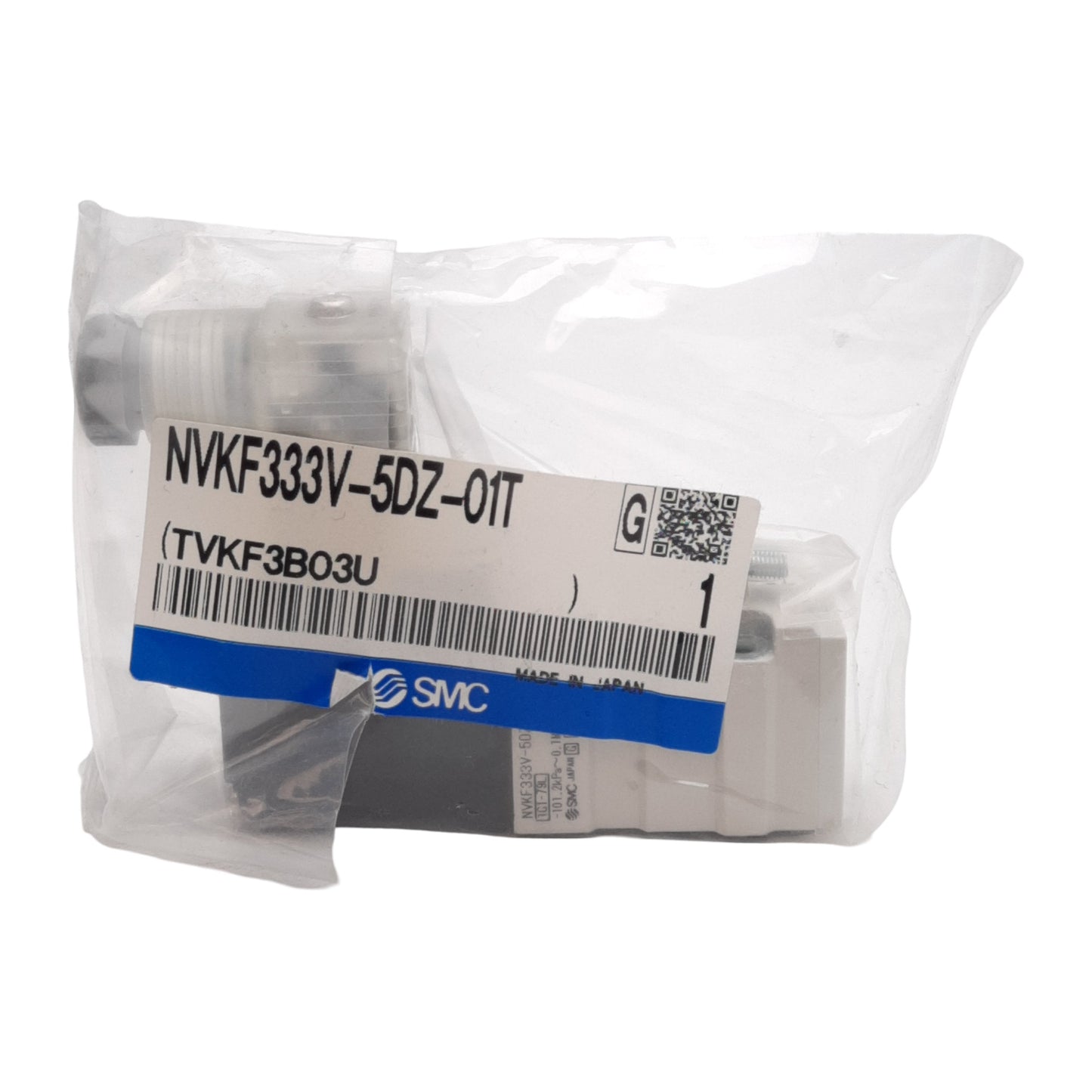 New SMC NVKF333V-5DZ-01T Solenoid Valve, -101.2kPa~0.1MPa, NPTF1/8, 24VDC Coil