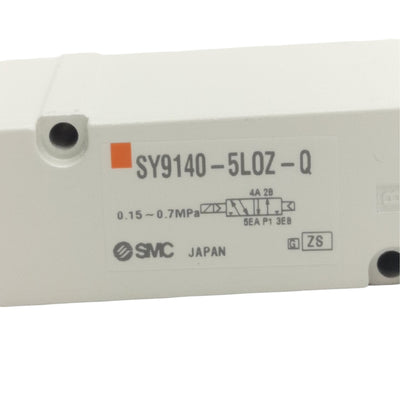 New SMC SY9140-5LOZ-Q Solenoid Valve, 5-Port, 2-Position, 0.15-0.7MPa, 24VDC Coil