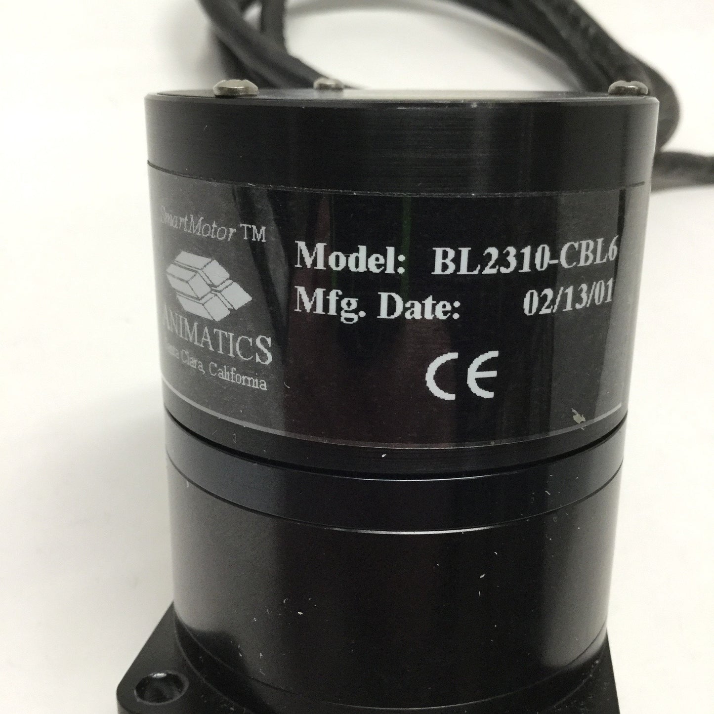 Used Animatics BL2310-CBL6 SmartMotor Brushless Servo 11400 RPM, 15oz-in, NEMA 23