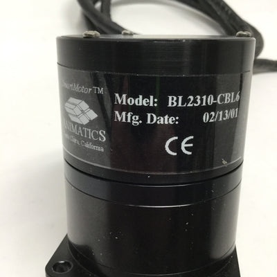 Used Animatics BL2310-CBL6 SmartMotor Brushless Servo 11400 RPM, 15oz-in, NEMA 23