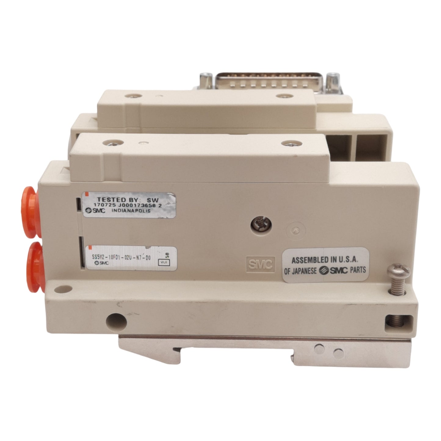 New SMC SS5V2-10FD1-02U-N7-D0 Pneumatic Manifold, 2-Station, ø1/4in One-Touch, DB25