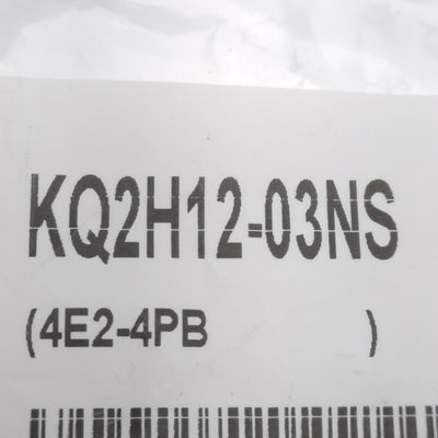 New Lot of 10 SMC KQ2H12-03NS Pneumatic Fitting, ø12mm One-Touch, R3/8, -100kPa~1MPa