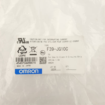 New Omron F39-JG10C-D Automation Cable, Root-Straight, 8-Pin to Flying Leads, 10m