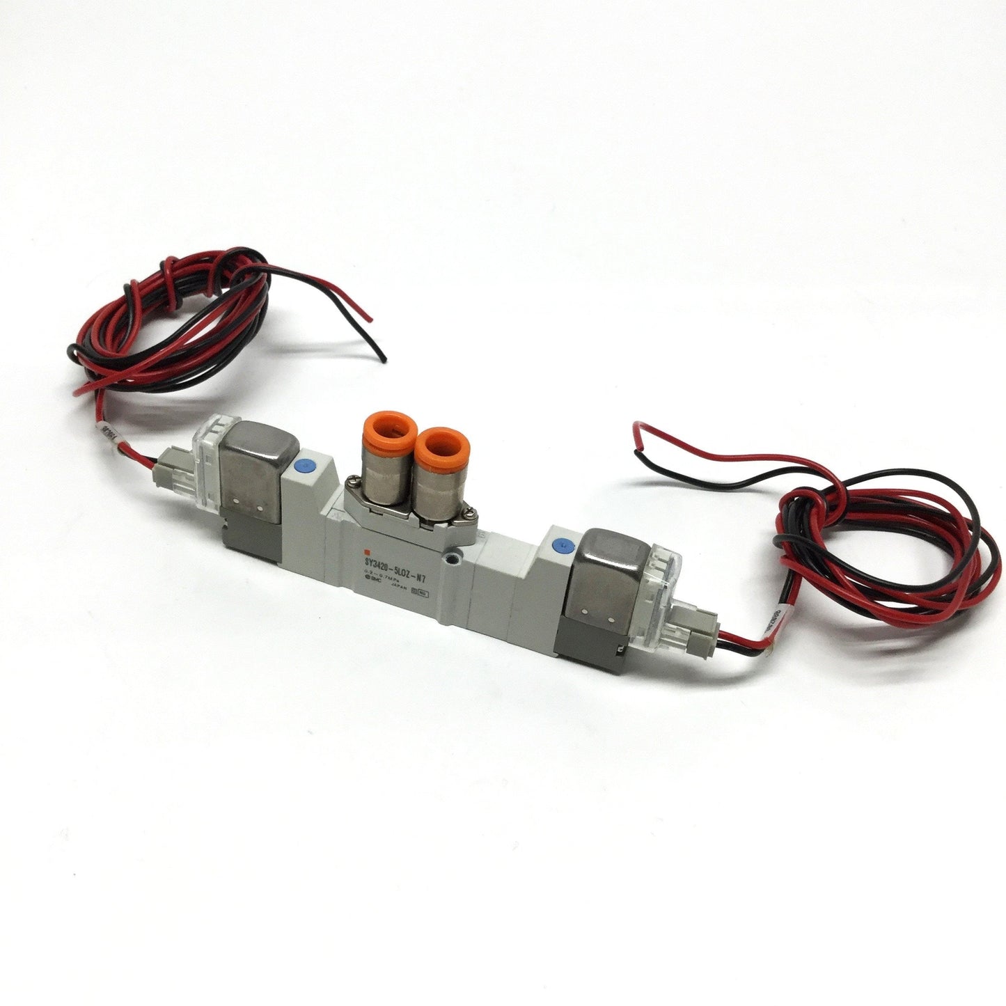 Used SMC SY3420-5LOU-C4-Q Solenoid Valve, 3-Position 5-Port, 24VDC, 0.2-0.7MPa