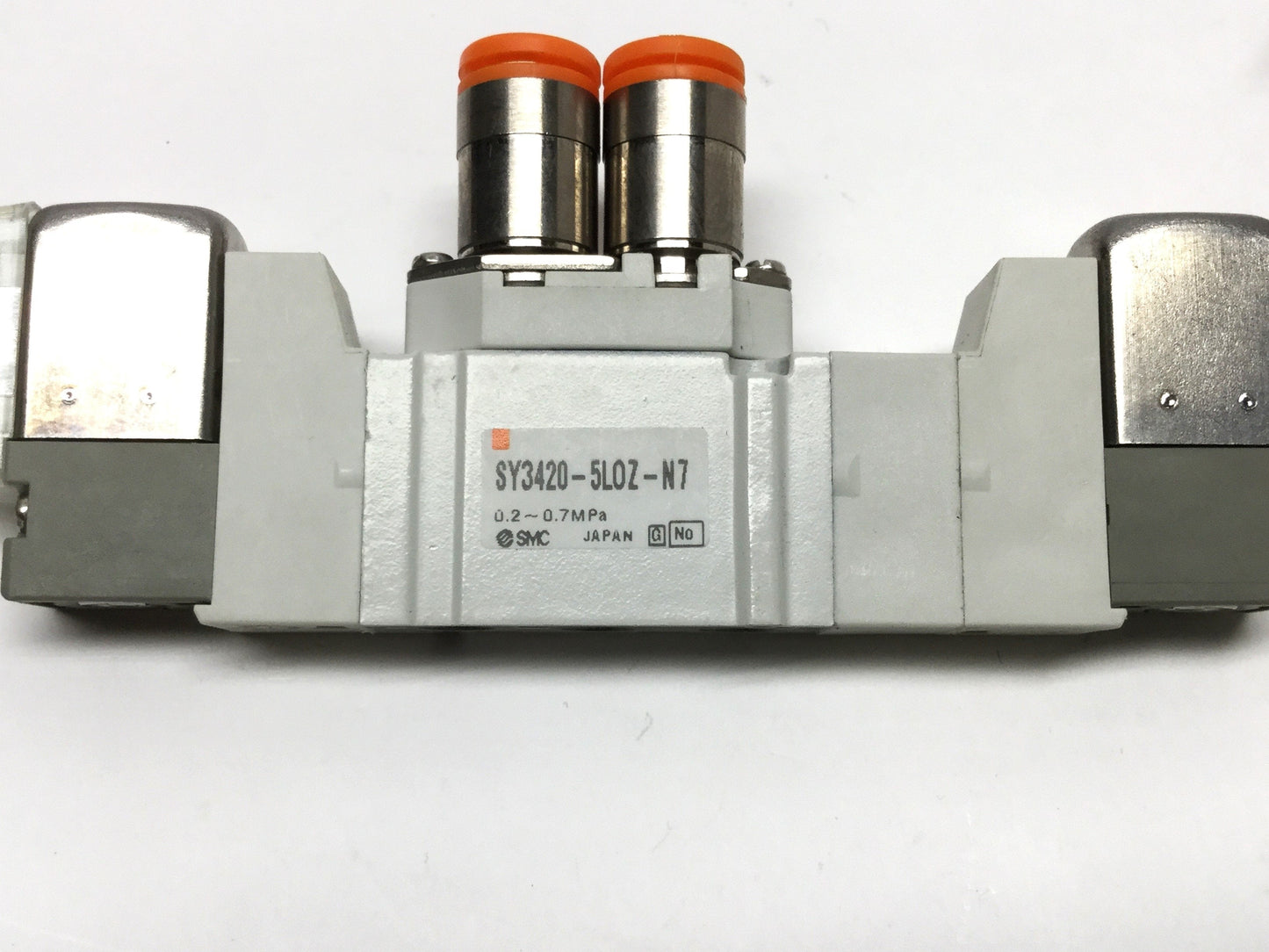 Used SMC SY3420-5LOU-C4-Q Solenoid Valve, 3-Position 5-Port, 24VDC, 0.2-0.7MPa