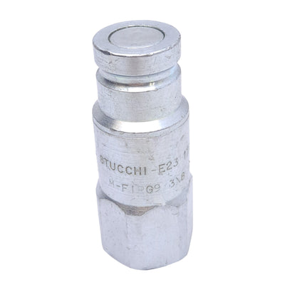 New Stucchi 800801005 Hydraulic Flat Face Coupler, 3/8 NPT, 46 L/min Flow, 30 MPa