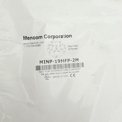 New Mencom MINP-19MFP-2M Cordset, MIN Size III 19-Pole, Male to Female