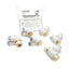 New Lot Of 6 SMC KQ2Z08-03AS One-Touch Male Elbow ø8mm To Rc3/8, -100 kPa To 1 MPa