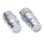 New Lot of 2 Stucchi 801301007 Flat Face Couplers, ø3/8in, 1/2 NPT, 46 L/min, 35 MPa