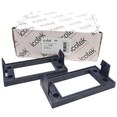 New Lot of 2 Icotek 42040 Mounting Frame, Kel-Snap 16, 85mm x 46mm Cutout