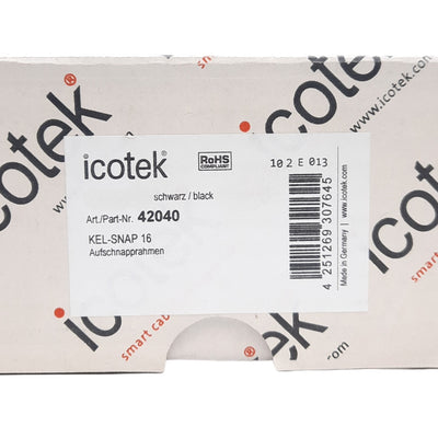 New Lot of 2 Icotek 42040 Mounting Frame, Kel-Snap 16, 85mm x 46mm Cutout