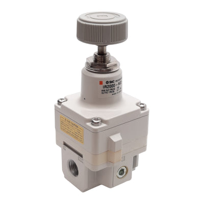 New SMC IR2000-N02-R Precision Regulator, 0.7-30PSI Set, 150PSI Supply, 1/4in NPT
