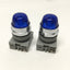 Used Lot of 2 Idec APW-199 22mm LED Dome Pilot Indicator Illuminated Lights 24VAC/DC