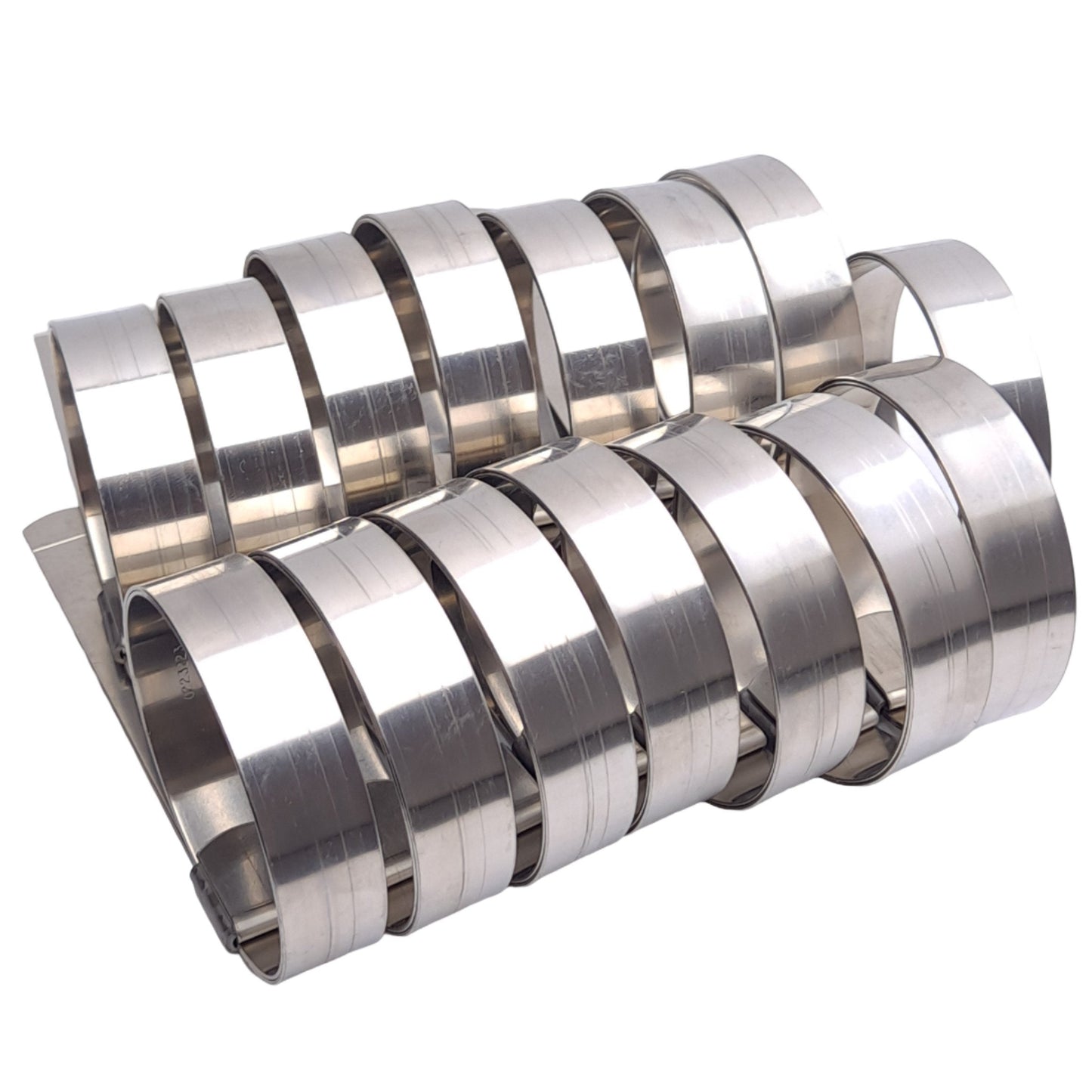 New Lot of 15 Dixon KS8 Preformed Band Clamps, ø2in Clamp, 5/8in x 0.03in Band