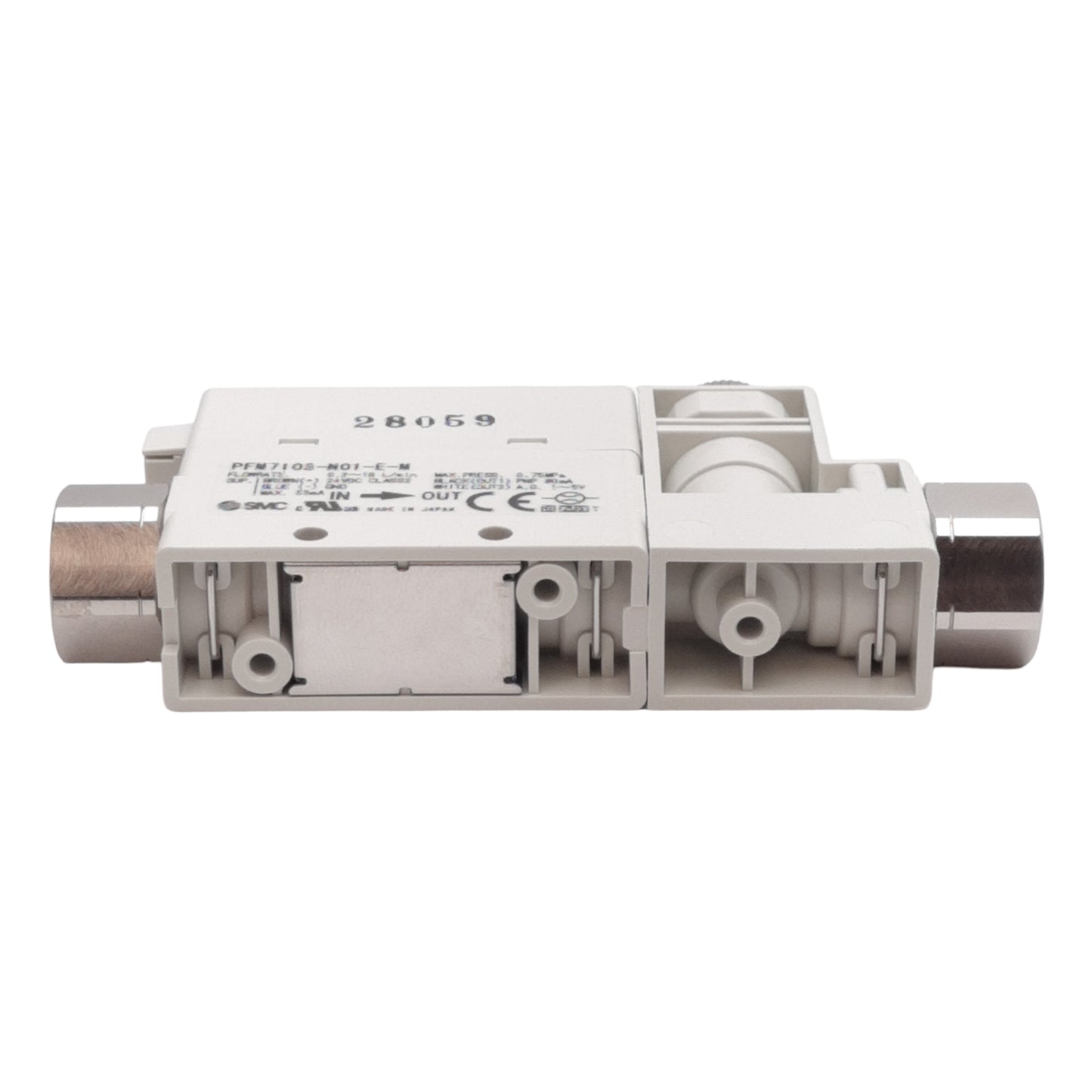 New SMC PFM710S-N01-E-MA-WS Digital Flow Switch, 0.2-10L/min, NPT1/8, 0.75MPa, 24VDC
