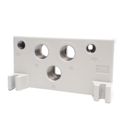 New  SMC MES704D-03F End Plate Assembly Left Side, EVS1 Manifolds, G 3/8 & G 1/8