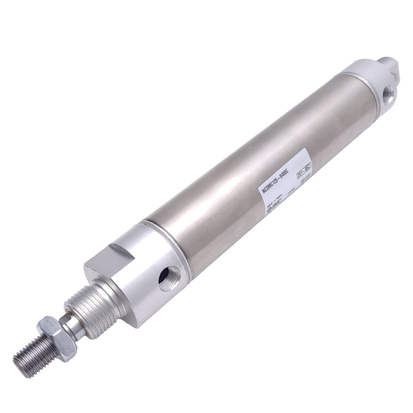 New SMC NCDMC125-0400C Stainless Steel Cylinder, ø1.25in, 4in Stroke, 1/8 NPT 1.7MPa