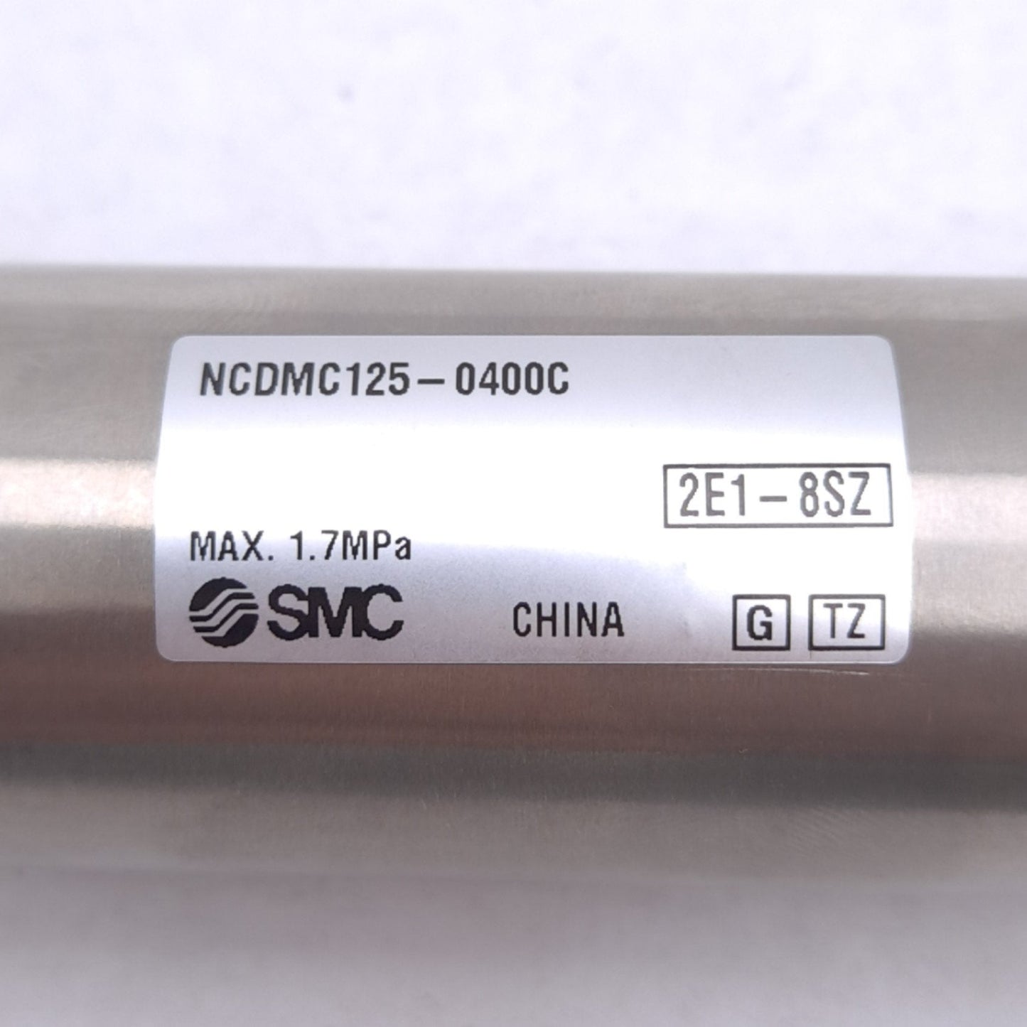 New SMC NCDMC125-0400C Stainless Steel Cylinder, ø1.25in, 4in Stroke, 1/8 NPT 1.7MPa
