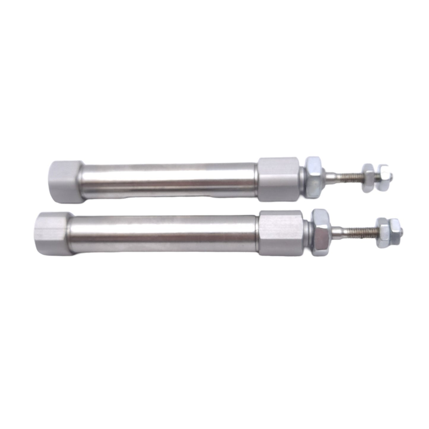 New Lot of 2 SMC NCJ2B10-125 Pneumatic Cylinders, ø3/8in, 1.25in Stroke, UNF, 100PSI
