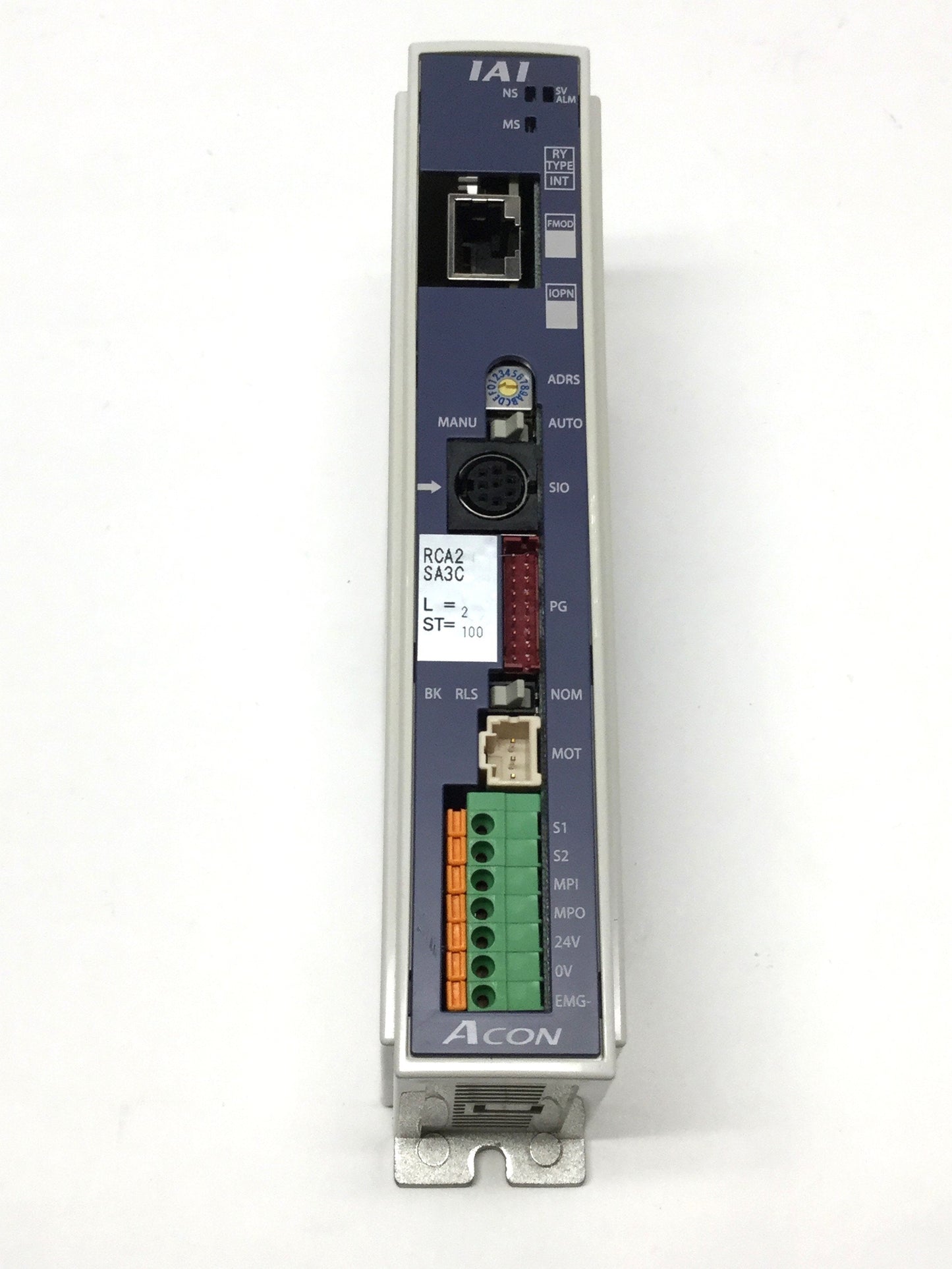 Used IAI ACON-C-20I-NP-2-0 Positioner Controller 24VDC Input, 0-24VAC Out 20W, NPN