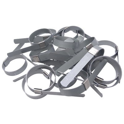 New Lot of 20 Dixon F9 Preformed Band Clamps, ø2.25in Clamp, 5/8in x 0.031in Band