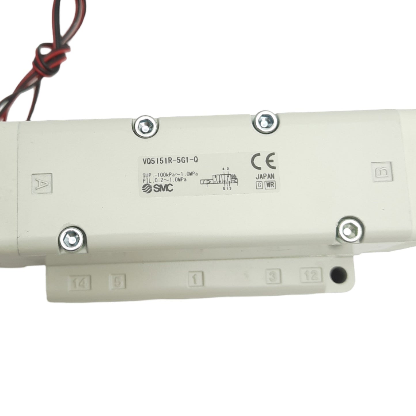 New SMC VQ5151R-5G1-04N-Q 5-Port Solenoid Valve, Single Actuation, 24VDC, 1/2in NPT