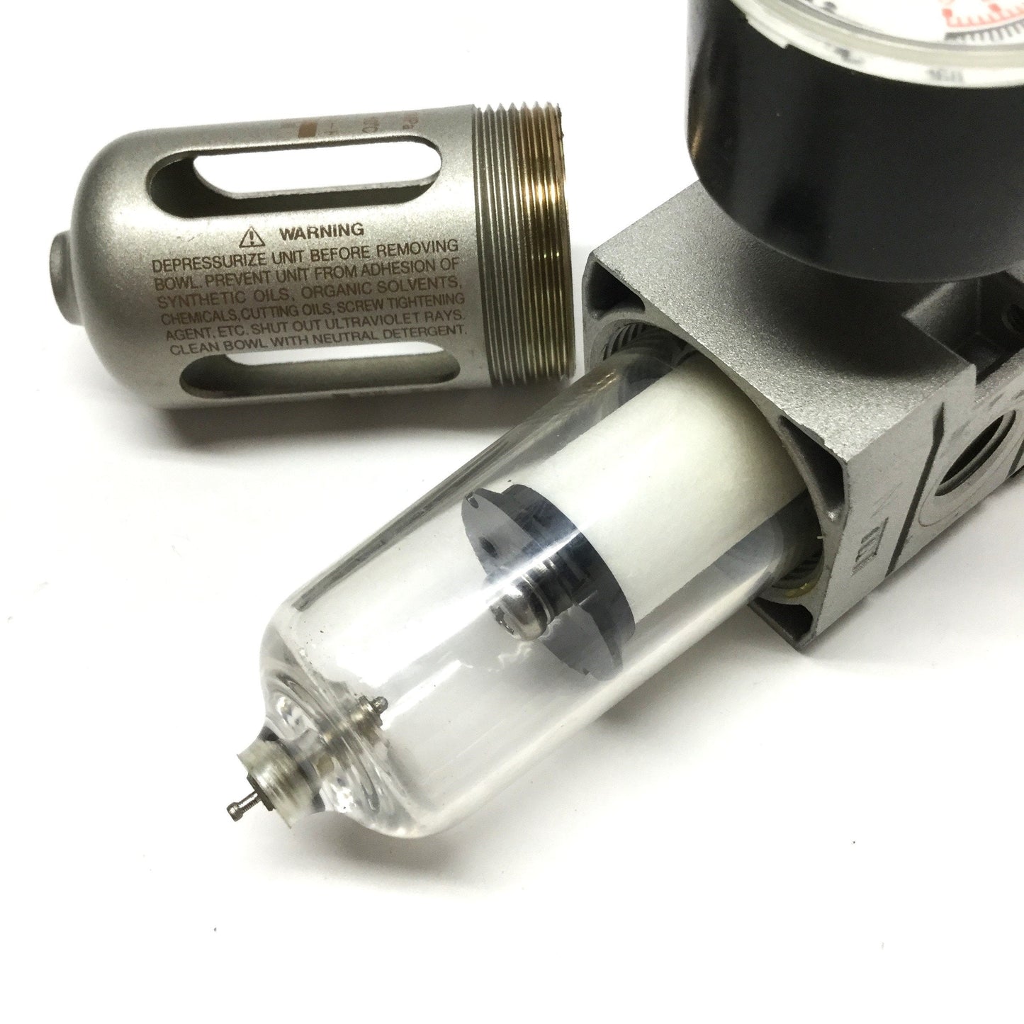 Used SMC NAW2000-N02-C Filter/Regulator 0.05-0.85MPa Set Pressure, 1/4" NPT w/Gauge