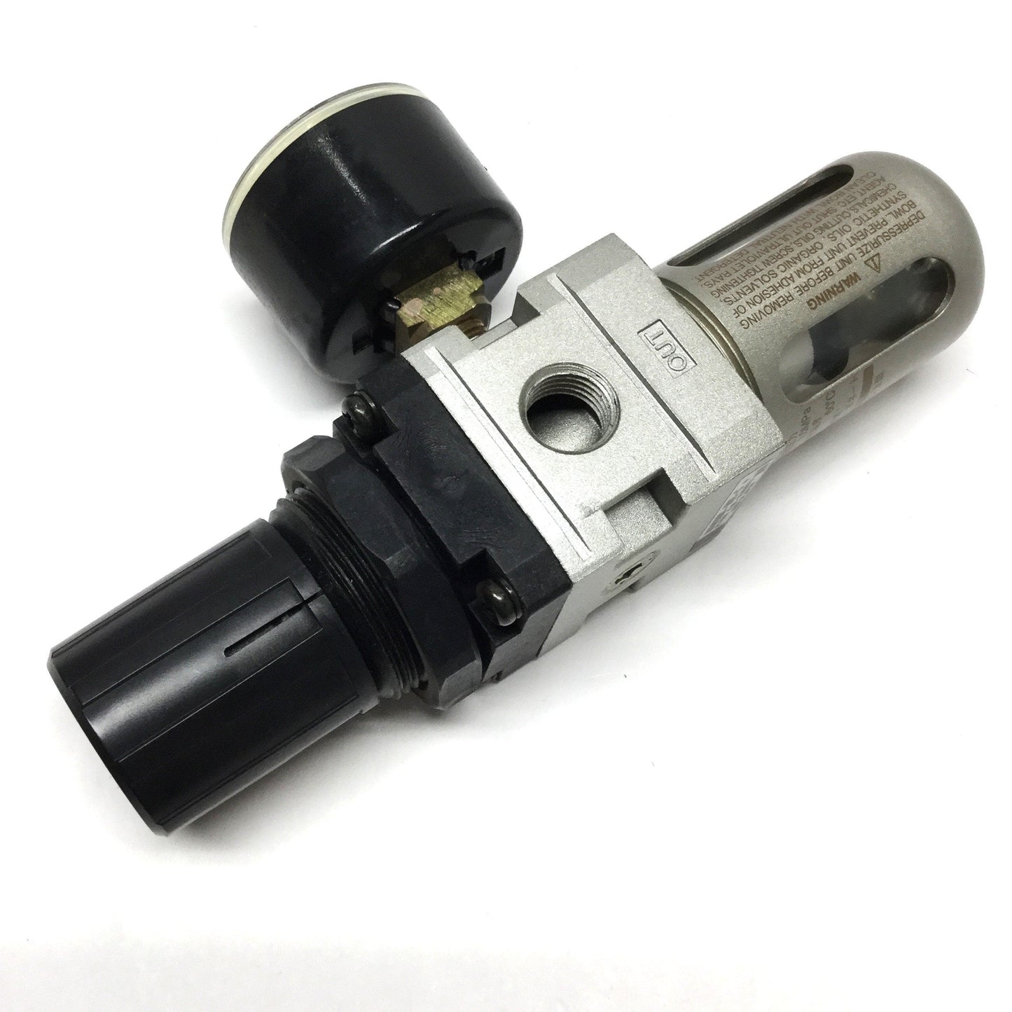 Used SMC NAW2000-N02-C Filter/Regulator 0.05-0.85MPa Set Pressure, 1/4" NPT w/Gauge