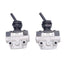 New Lot of 2 SMC VM132-M5-08A Mechanical Valve w/ Lever, 3-Port, M5x0.8, 1.0MPa Max