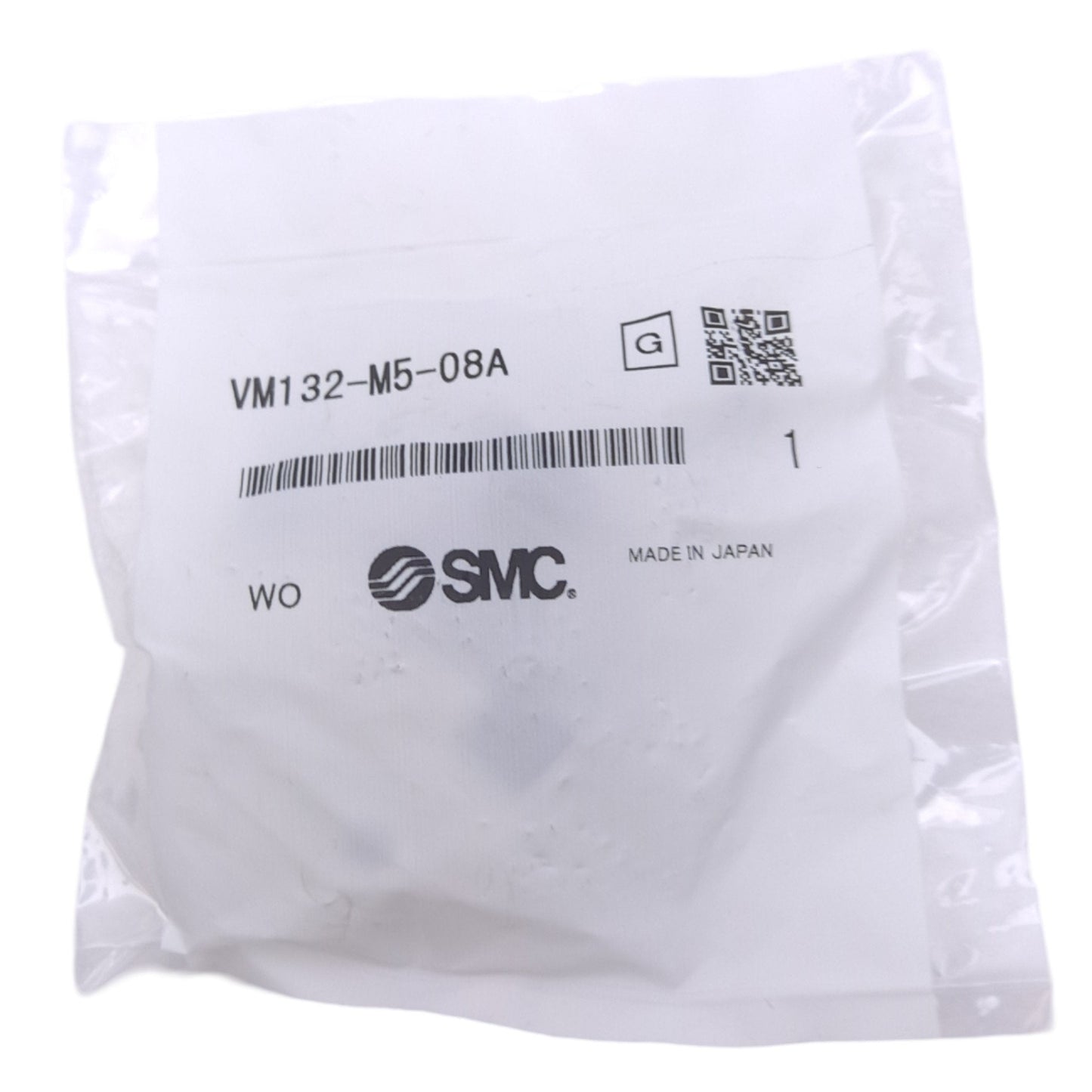 New Lot of 2 SMC VM132-M5-08A Mechanical Valve w/ Lever, 3-Port, M5x0.8, 1.0MPa Max