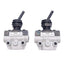 New Lot of 2 SMC VM132-M5-08A Mechanical Valve w/ Lever, 3-Port, M5x0.8, 1.0MPa Max