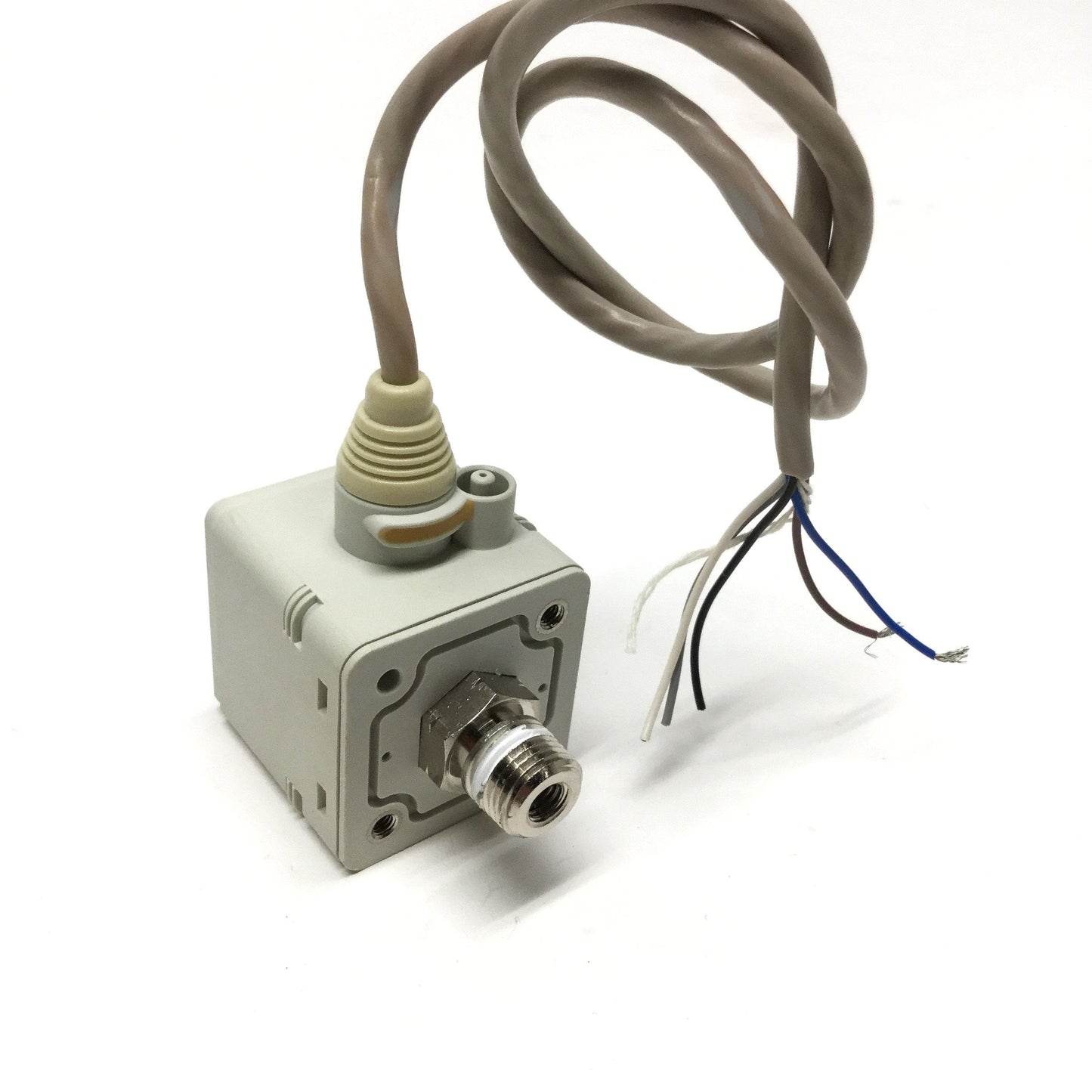 Used SMC ISE40-T1-62L Pressure Switch, Voltage: 12-24VDC, -0.1 to 1MPa, PNP Output