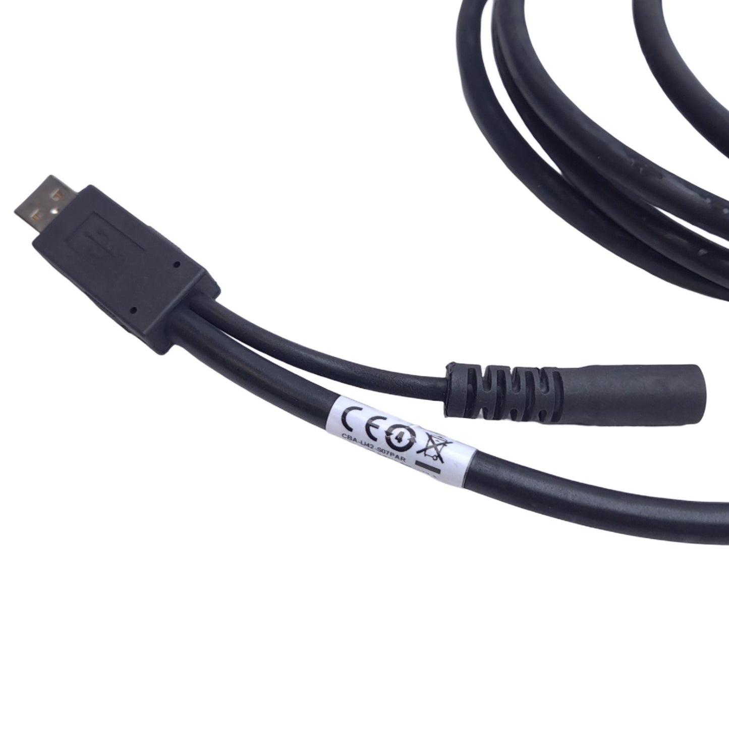 New Zebra CBA-U42-S07PAR Shielded USB Cable for Barcode Scanner, USB A, 12V, 7ft