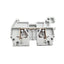 New Lot of 50 DINnectors DN-Q12-A Screwless Terminal Block 35mm DIN Mount, 600V, 20A