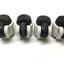 Used Lot of 4 WMI-40 Light-Duty Leveling Wheels 60lb/Caster Rating, M8 Stem Thread