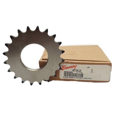 New Browning 40T25L20 Torque Limiter Sprocket 40 Chain, 20 Teeth, 3.45" OD, For T25L