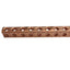 New Ilsco N-87 Copper Ground Bar, 87-Port, 6-14 Conductor Range, 600VAC, 2ft 10.5in