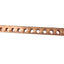 New Ilsco N-87 Copper Ground Bar, 87-Port, 6-14 Conductor Range, 600VAC, 2ft 10.5in