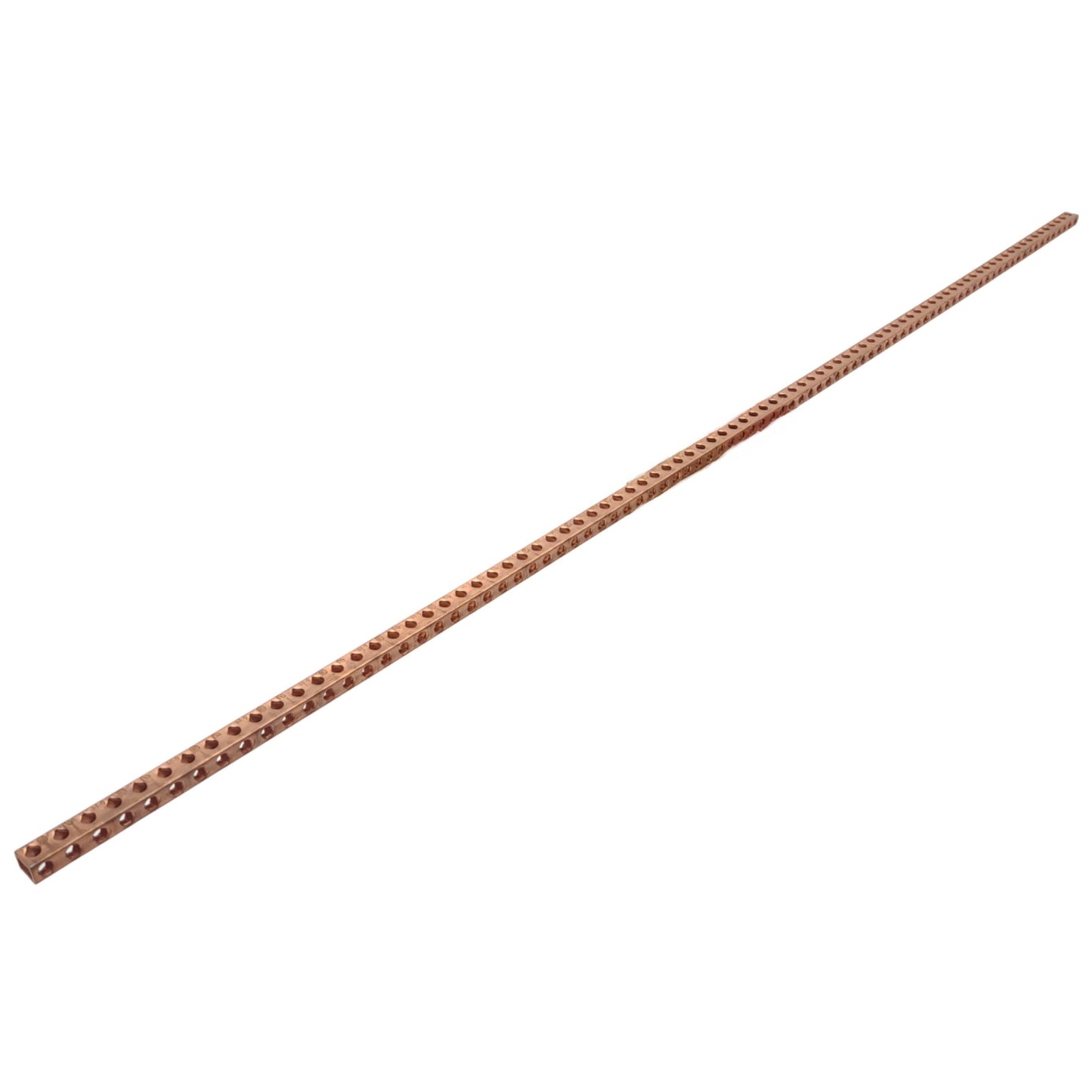 New Ilsco N-87 Copper Ground Bar, 87-Port, 6-14 Conductor Range, 600VAC, 2ft 10.5in