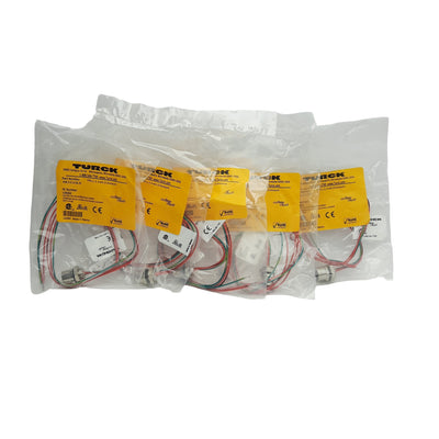 New Lot of 5 Turck FKB 3-0.5/18.25 Receptacle Cordset, 1/2in Microfast 3-P to Leads