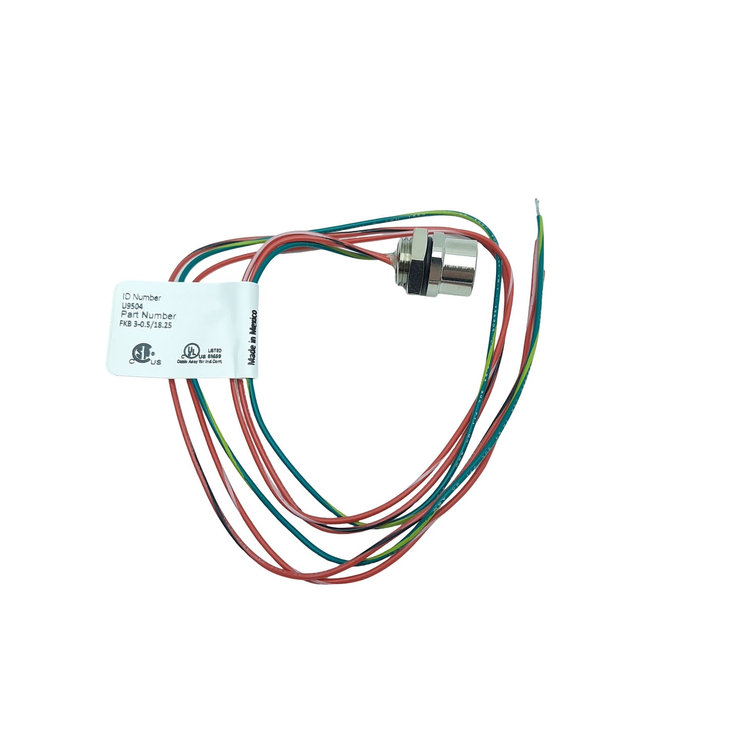 New Lot of 5 Turck FKB 3-0.5/18.25 Receptacle Cordset, 1/2in Microfast 3-P to Leads