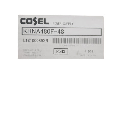 New Cosel KHNA480F-48 Switching Power Supply, In 100-240VAC, Out 48VDC 10A, 480W