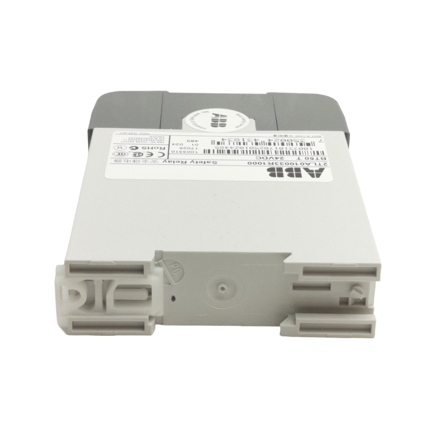 New ABB 2TLA010033R1000 BT50T Safety Relay, 3NO+1NC Output, 250VAC/24VDC 6A Contact