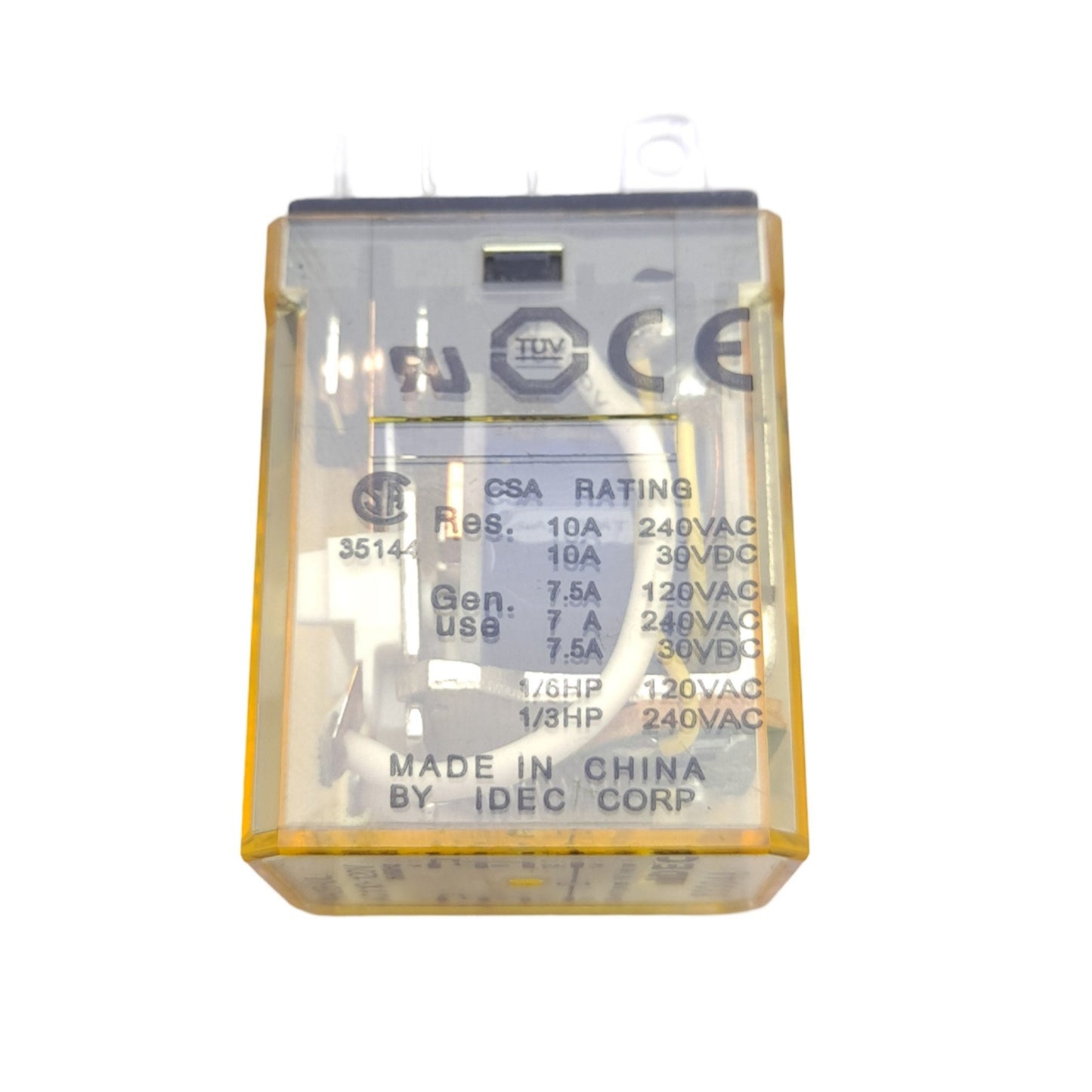 New Lot of 4 IDEC RH2B-ULAC110-120V DPDT Relays, 2-Pole, 120VAC 10A, 120VDC Coil