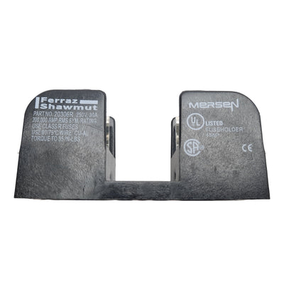 New Lot of 2 Ferraz Shawmut 20306R Fuse Holder Block, 1 Pole, 250V, 30A Class R Fuse