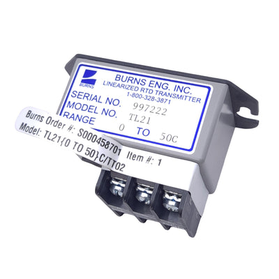 New Burns Engineering TL21{0 TO 50}C/TT02 Linearized RTD Transmitter, 0-50°C, 4-20mA